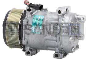 Bugobrot 516020Q - COMPRESOR QUE QP7H15 P10 119 MM. 12 V. NEW HOLLAND