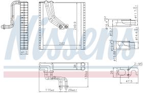 Nissens 92369 - EVAPORADOR VW GOLF(2013)1.4 TSI/TSI BLUEMOTION
